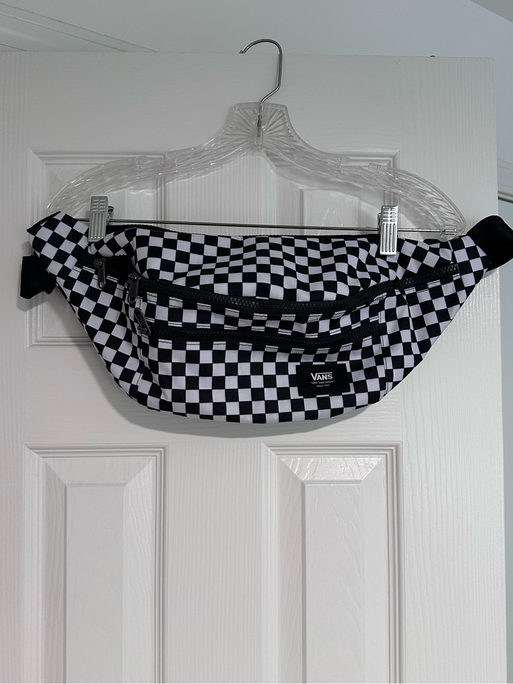 Vans Black & White Checkerboard Waist Bag - Picture 2 of 5